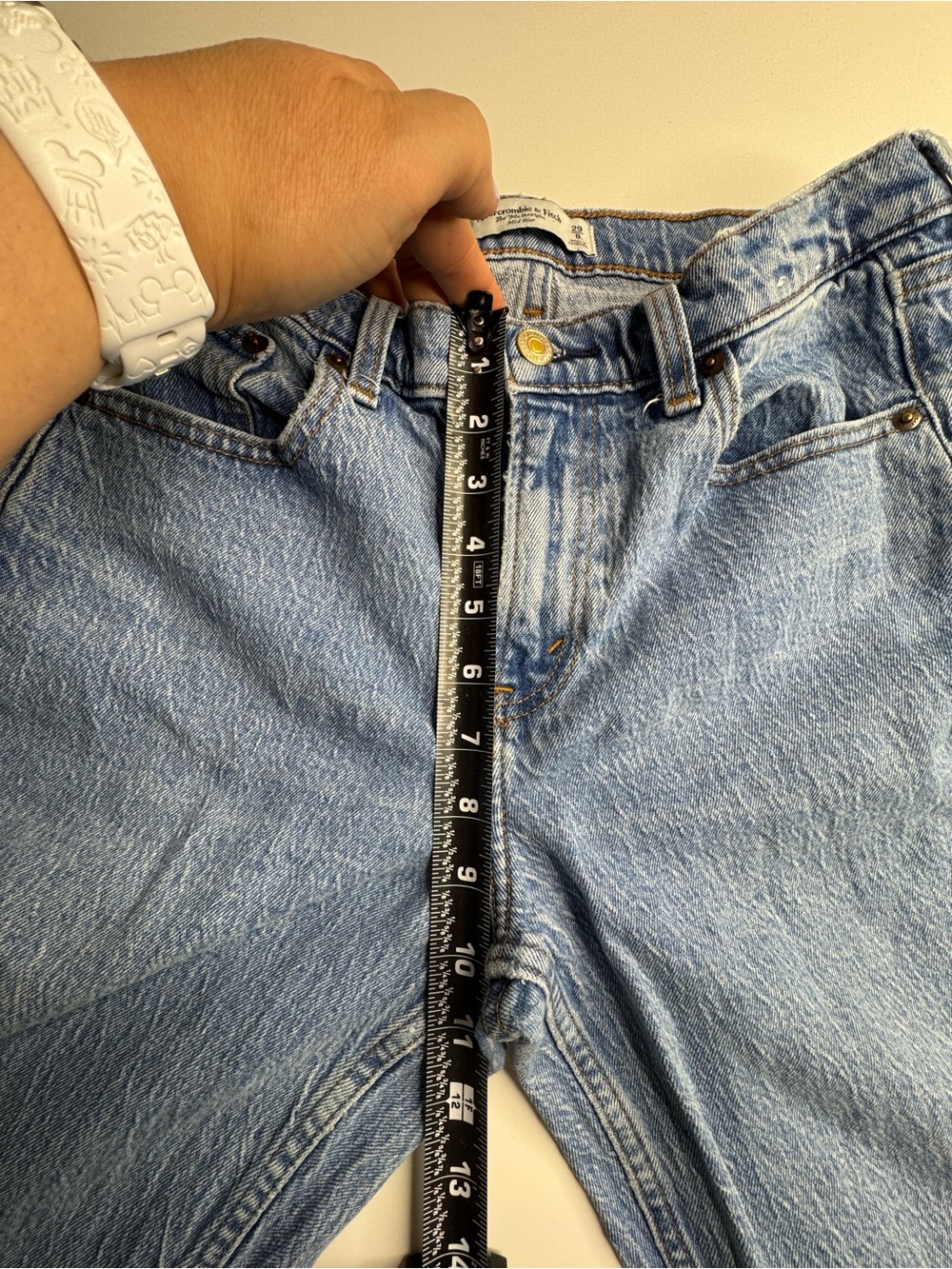 Abercrombie & Fitch ‘90s Straight Mid Rise Jeans Size 29/8L - Picture 6 of 12